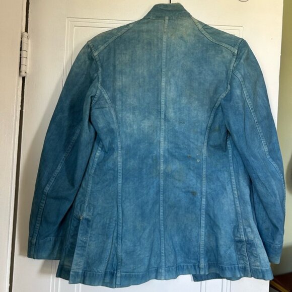 Natural indigo dyed vintage military naval jacket - Picture 10 of 10
